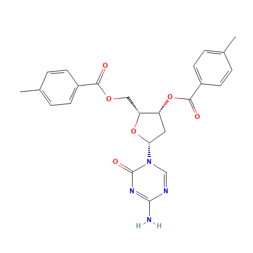 1-(2'-Deoxy-3',5'-di-O-toluoyl-b-D-ribofuranosyl)-2-oxo-4-amino-1,2-dihydro-1,3,5-triazine (CAS: 10302-79-1) - Related Chemical Product