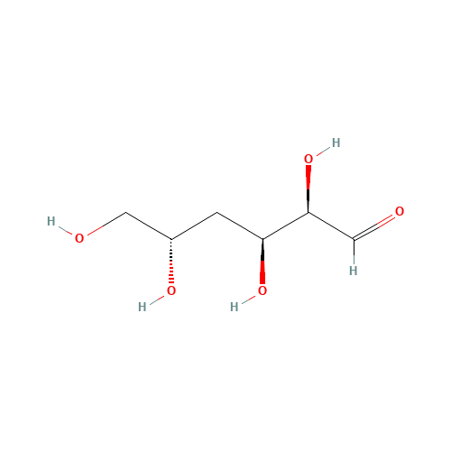 4-Deoxy-D-glucose (CAS: 7286-46-6) - Chemical Structure and Molecular Formula 