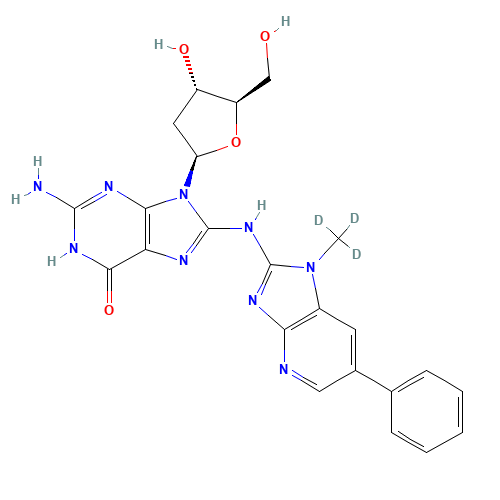 N-(Deoxyguanosin-8-yl)-2-amino-1-(methyl-d3)-6-phenylimidazo[4,5-b]pyridine (CAS: 303173-39-9) - Related Chemical Product