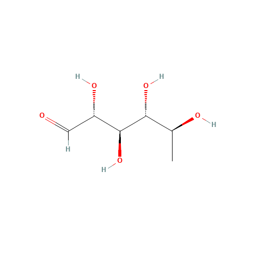 6-Deoxy-L-talose (CAS: 7658-10-8) - Chemical Structure and Molecular Formula 