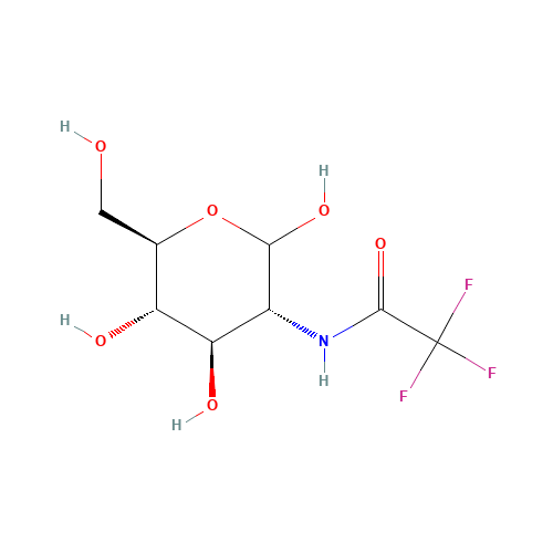 2-Deoxy-2-trifluoroacetamido-D-glucose (CAS: 36875-26-0) - Chemical Structure and Molecular Formula 