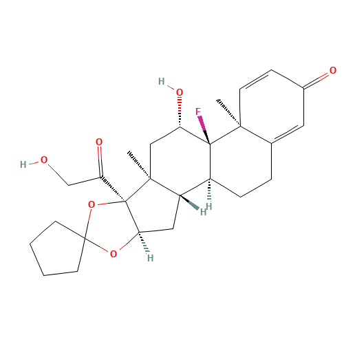 21-Desacetyl Amcinonide (CAS: 55646-99-6) - Chemical Structure and Molecular Formula 