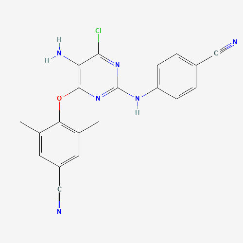 Des(6-amino-5-bromo)-5-amino-6-chloro Etravirine (CAS: 269055-78-9) - Related Chemical Product