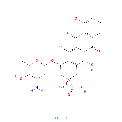 8-Desacetyl-8-carboxy Daunorubicin Hydrochloride (CAS: 58199-96-5) - Related Chemical Product