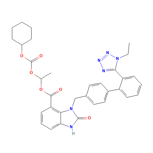 2-Desethoxy-2-hydroxy-1H-1-Ethyl Candesartan Cilexetil (CAS: 1185255-99-5) - Related Chemical Product