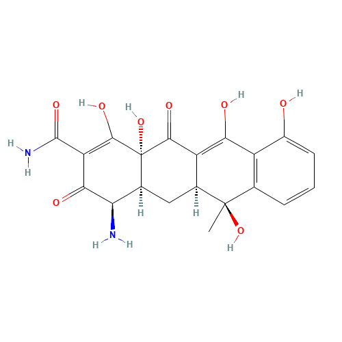 N-Des(dimethyl)-4-epi-tetracycline (CAS: 53864-51-0) - Chemical Structure and Molecular Formula 