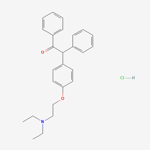 Deschloro-1,2-dihydro-2-oxo Clomiphene Hydrochloride Salt (CAS: 5635-70-1) - Chemical Structure and Molecular Formula 