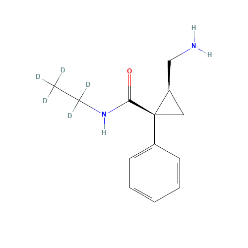 N-Desethyl Milnacipran-d5 (CAS: 1217609-30-7) - Chemical Structure and Molecular Formula 