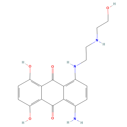 Des[2-[(2-Hydroxyethyl)amino]ethyl] Mitoxantrone(Mitoxantrone Impurity A) (CAS: 89991-52-6) - Related Chemical Product