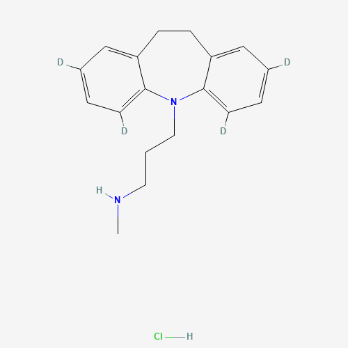Desipramine-2,4,6,8-d4 Hydrochloride (CAS: 61361-34-0) - Chemical Structure and Molecular Formula 