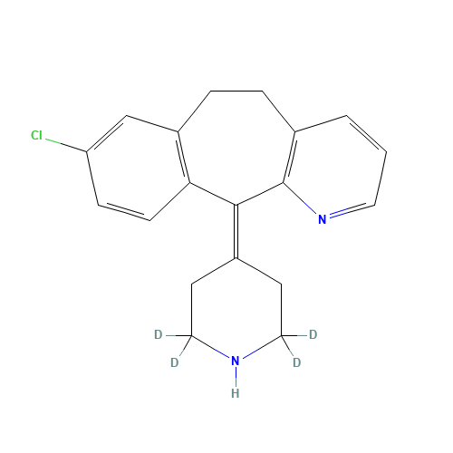 Desloratadine-d4 (CAS: 381727-29-3) - Chemical Structure and Molecular Formula 