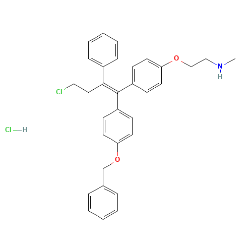 N-Desmethyl 4-Benzyloxy Toremifene Hydrochloride (CAS: 176671-80-0) - Related Chemical Product