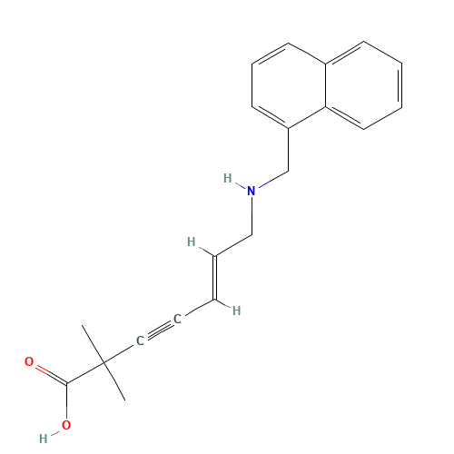 N-Desmethylcarboxy Terbinafine (CAS: 99473-15-1) - Chemical Structure and Molecular Formula 