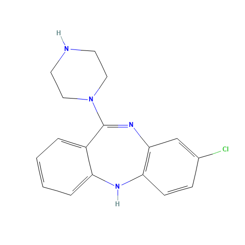 N-Desmethyl Clozapine (CAS: 6104-71-8) - Chemical Structure and Molecular Formula 
