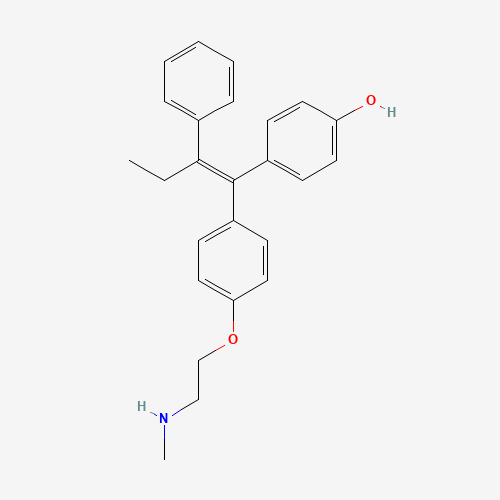 N-Desmethyl-4-hydroxy Tamoxifen (approx. 1:1 E/Z Mixture) (CAS: 110025-28-0) - Related Chemical Product
