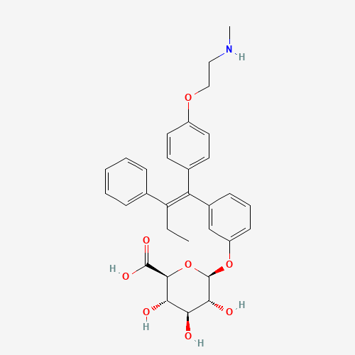 N-Desmethyl-3-hydroxy Tamoxifen O-b-D-Glucuronide (CAS: 206440-83-7) - Related Chemical Product