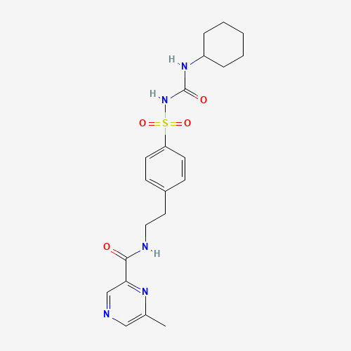 5-Desmethyl-6-methyl Glipizide (CAS: 66375-96-0) - Chemical Structure and Molecular Formula 