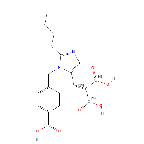 Des[2-(2-thienylmethyl)] Eprosartan-2-carboxylic Acid-13C3 (CAS: 1346598-85-3) - Related Chemical Product