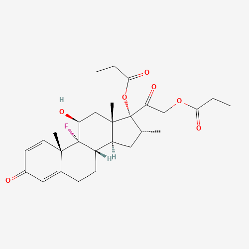 Dexamethasone Dipropionate (CAS: 55541-30-5) - Chemical Structure and Molecular Formula 
