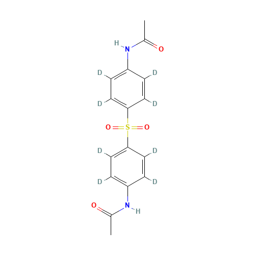 4,4'-Di-N-acetylamino-diphenylsulfone-d8 (CAS: 557794-37-3) - Chemical Structure and Molecular Formula 