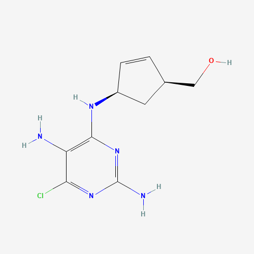 (1S,4R)-4-[(2,5-Diamino-6-chloro-4-pyrimidinyl)amino]-2-cyclopentene-1-methanol (CAS: 141271-11-6) - Related Chemical Product