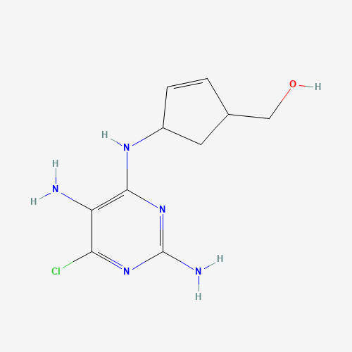 (1S,4R)-rel-4-[(2,5-Diamino-6-chloro-4-pyrimidinyl)amino]-2-cyclopentene-1-methanol (CAS: 896716-96-4) - Related Chemical Product