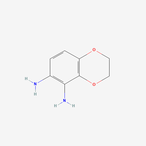 1,2-Diamino-3,4-ethylenedioxybenzene (CAS: 320386-55-8) - Chemical Structure and Molecular Formula 