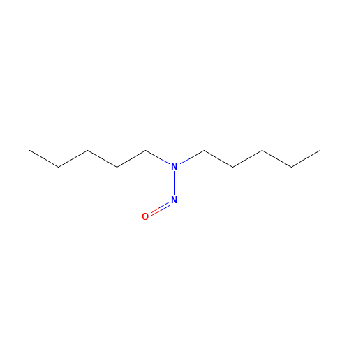 N,N-Diamylnitrosamine (CAS: 13256-06-9) - Chemical Structure and Molecular Formula 