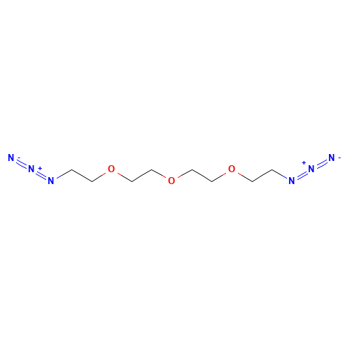 1,11-Diazido-3,6,9-trioxaundecane (CAS: 101187-39-7) - Chemical Structure and Molecular Formula 