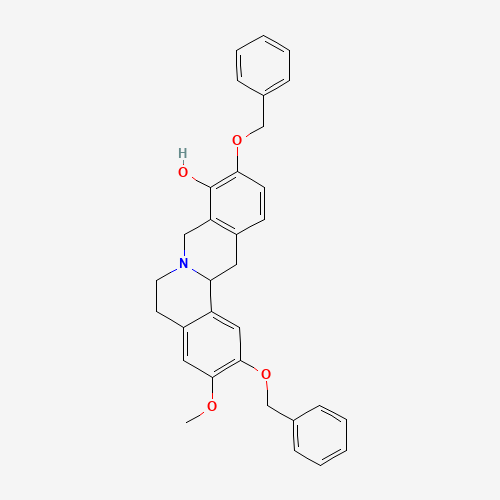 Dibenzyl 9-Desmethyl D,L-Stepholidine (CAS: 62744-16-5) - Chemical Structure and Molecular Formula 