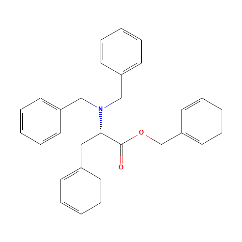 L-N,N-Dibenzylphenylalanine Benzyl Ester (CAS: 111138-83-1) - Chemical Structure and Molecular Formula 