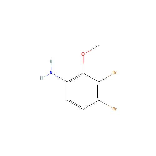 3,4-Dibromo-o-anisidine (CAS: 1141892-43-4) - Chemical Structure and Molecular Formula 