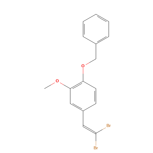 4-(2,2-Dibromoethenyl)-2-methoxy-1-benzyloxybenzene (CAS: 347377-09-7) - Related Chemical Product