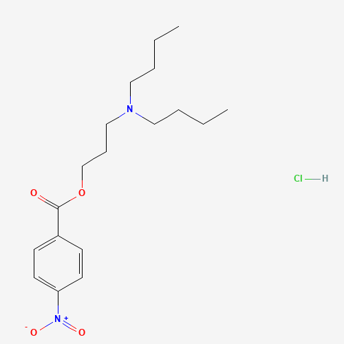 N,N-Di-n-butyl-N-3-[4-nitrobenzoyloxy)propyl]ammonium Chloride (CAS: 1246819-71-5) - Chemical Structure and Molecular Formula 