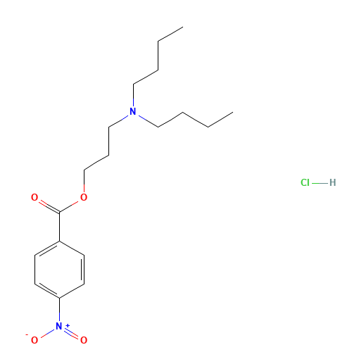 N,N-Di-n-butyl-N-3-[4-nitrobenzoyloxy)propyl]ammonium Chloride (CAS: 1246819-71-5) - Chemical Structure and Molecular Formula 