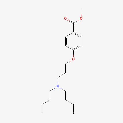 4-[3-(Dibutylamino)propoxy]benzoic Acid Methyl Ester (CAS: 437651-42-8) - Chemical Structure and Molecular Formula 