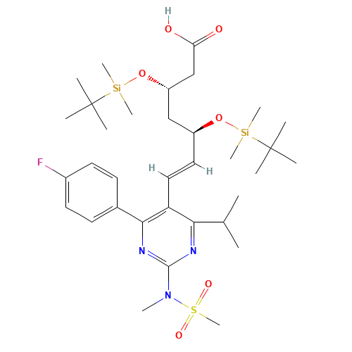 3,5-Di(tert-butyldimethylsilyl) Rosuvastatin (CAS: 1353050-10-8) - Related Chemical Product