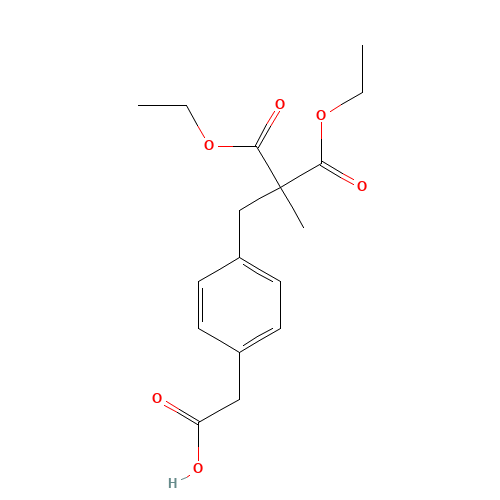 4-(2,2-Dicarboethoxy-propyl)phenylacetic Acid (CAS: 223123-57-7) - Related Chemical Product