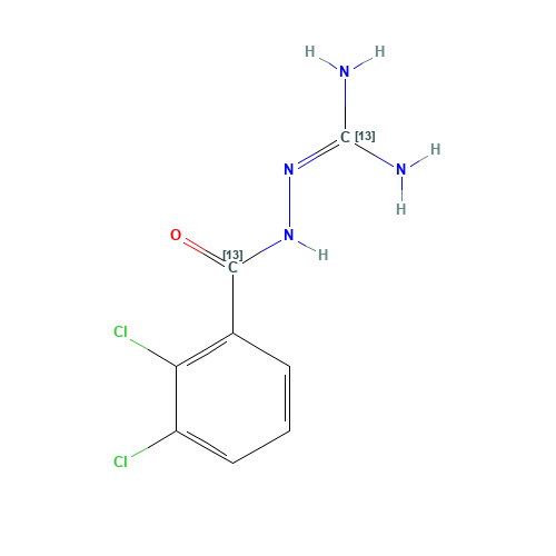 2,3-Dichlorobenzamidyl Guanidine-13C2 (CAS: 1185047-08-8) - Related Chemical Product