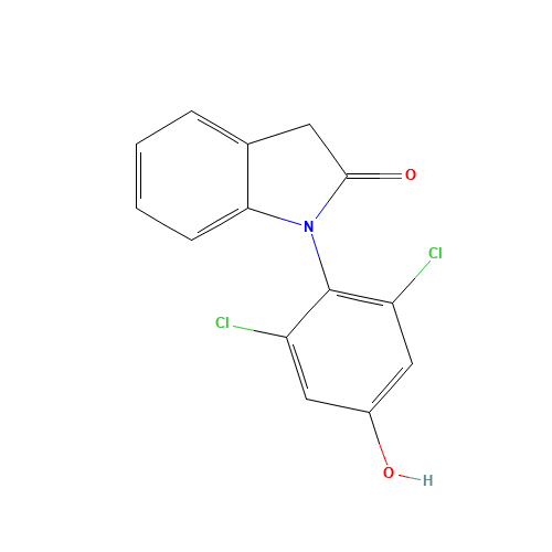 1-(2,6-Dichloro-4-hydroxphenyl)-1,3-dihydroindol-2-one (CAS: 73328-71-9) - Related Chemical Product