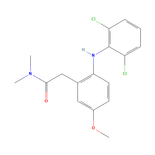 2-[(2',6'-Dichlorophenyl)amino]-5-methoxyphenyl-N,N-dimethylacetamide (CAS: 698357-92-5) - Related Chemical Product