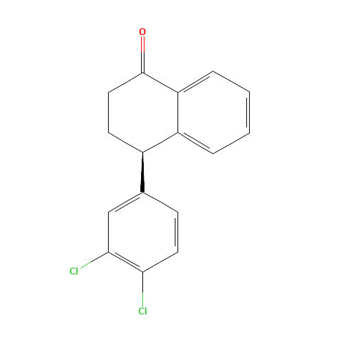 (4R)-(3',4'-Dichlorophenyl)-3,4-dihydro-2H-naphthalen-1-one (CAS: 155748-61-1) - Related Chemical Product