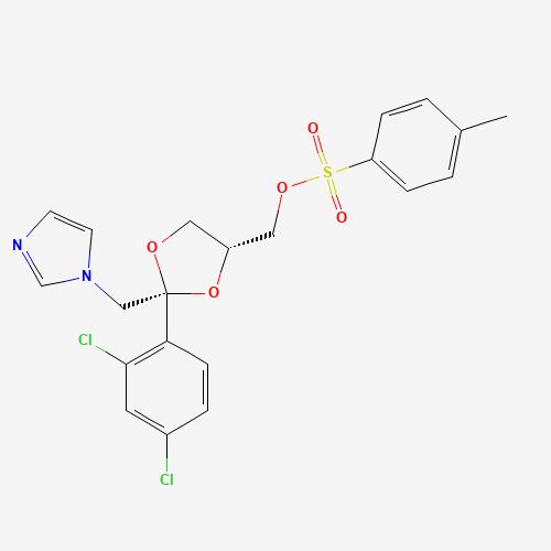 cis-[2-(2,4-Dichlorophenyl)-2-(1H-imidazol-1-ylmethyl)-1,3-dioxolan-4-yl]methyl p-Tolylsulfonate (CAS: 134071-44-6) - Related Chemical Product