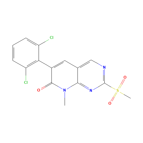 6-(2,6-Dichlorophenyl)-8-methyl-2-methylsulfonyl-8H-pyrido[2,3-d]pyrimidin-7-one (CAS: 185039-48-9) - Related Chemical Product