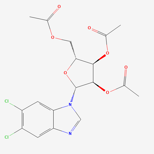5,6-Dichloropurine-1-(2,3,5-tri-O-acetyl-b-D-ribofuanosyl)-1H-benzimidazole (CAS: 443678-71-5) - Related Chemical Product