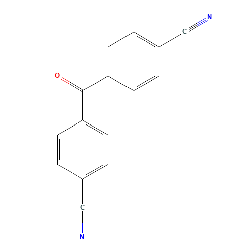 4,4'-Dicyanobenzophenone (CAS: 32446-66-5) - Chemical Structure and Molecular Formula 