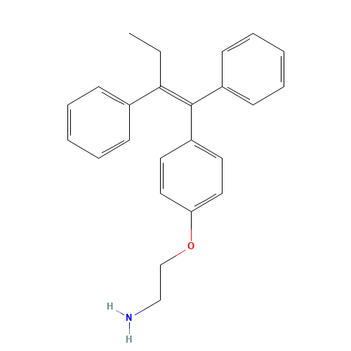 N,N-Didesmethyl Tamoxifen (CAS: 80234-20-4) - Chemical Structure and Molecular Formula 