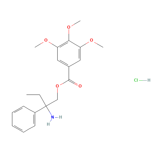 N,N-Didesmethyl Trimebutine Hydrochloride (CAS: 84333-60-8) - Chemical Structure and Molecular Formula 
