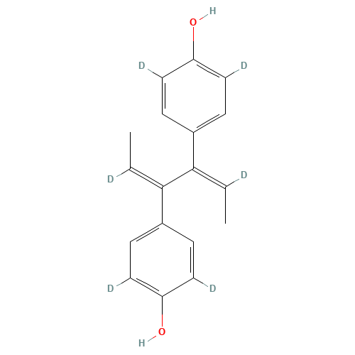 Z,Z-Dienestrol-d6 (CAS: 91297-99-3) - Chemical Structure and Molecular Formula 