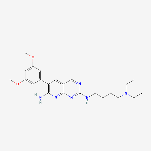 N2-[4-(Diethylamino)butyl]-6-(3,5-dimethoxyphenyl)-pyrido[2,3-d]pyrimidine-2,7-diamine (CAS: 862370-79-4) - Related Chemical Product